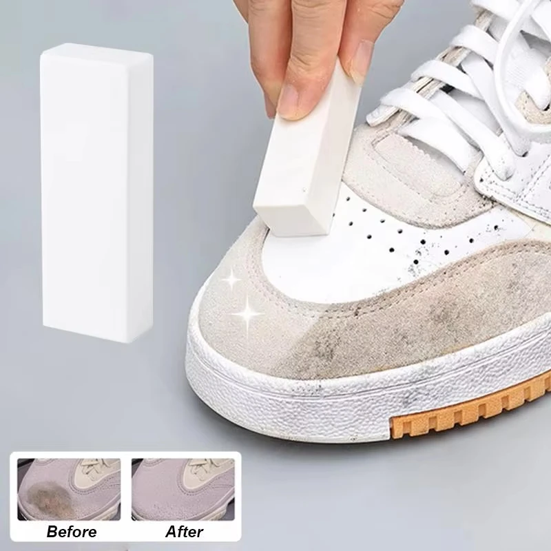 Suede Shoe Cleaning Eraser Velvet Matte Nubuck Leather Stain Remover, Whitening Revitalizer Sneaker Care Cleaning Tool  Shoes