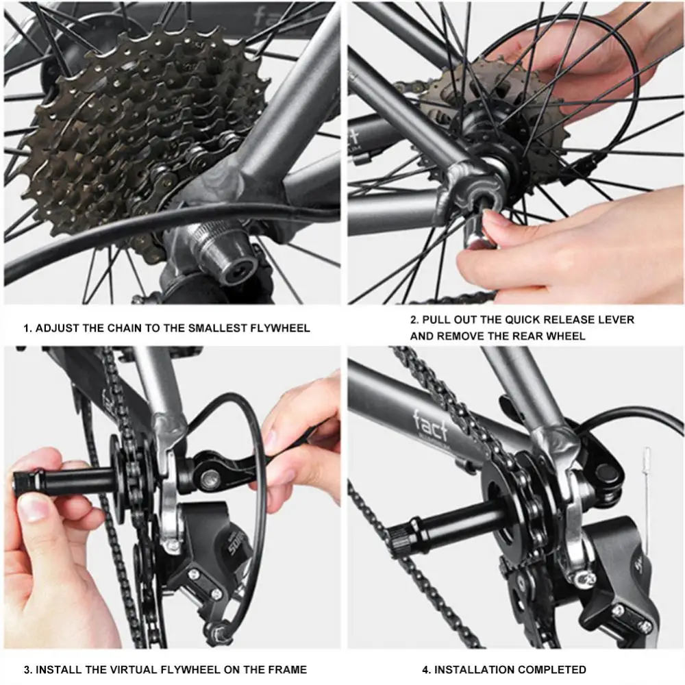 Soporte de cadena de aleación de aluminio, fijador de limpieza de ciclismo, Cubo de volante Virtual, herramientas de reparación