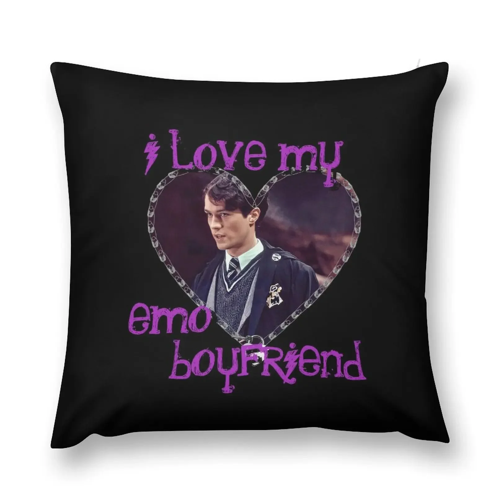 I Love My Emo Boyfriend - Tom Riddle Throw Pillow autumn decoration Ornamental Pillow luxury home accessories pillow