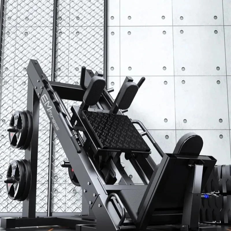 Máquina de pedal invertido de 45 graus para academia, pedal 2 em 1, comercial, doméstico, perna, quadril, hack, agachamento