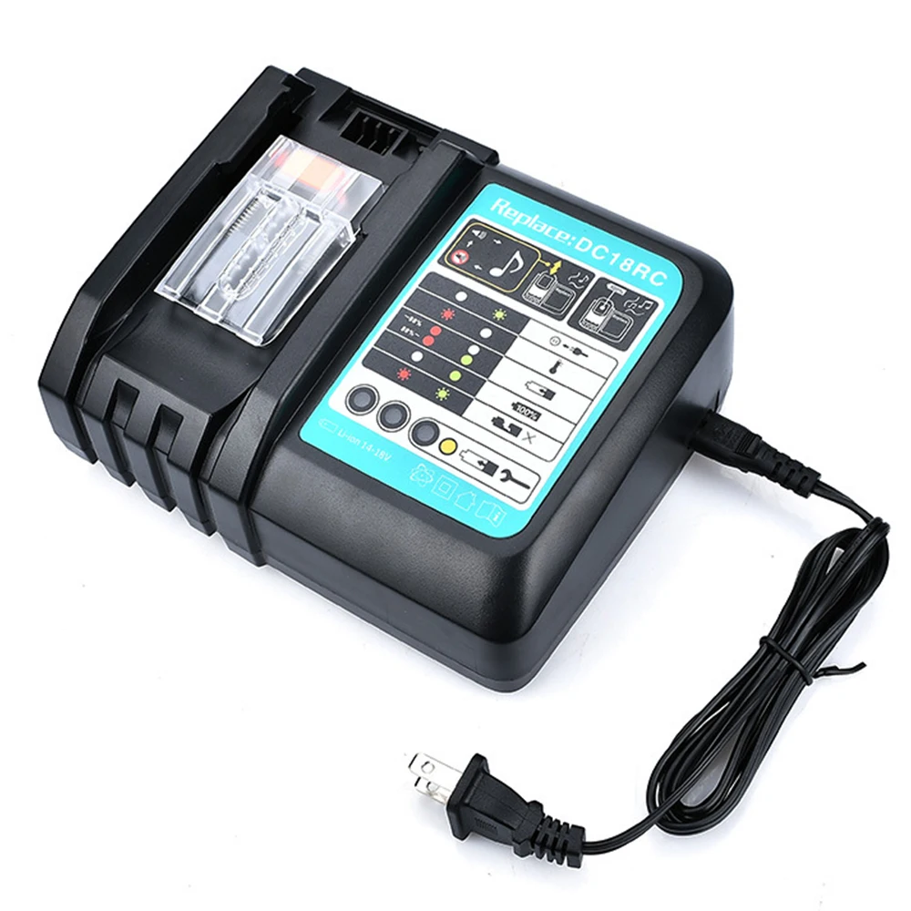 Newest Battery Charger For Makita 14.4V 18V battery BL1830 Bl1430 DC18RC DC18RA EU US Plug 3A charger