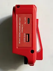 Adaptador para bateria 18v, dual usb c pd 22.5w, porta do carregador qc3.0 e acessórios diy, peças de ferramentas, diy