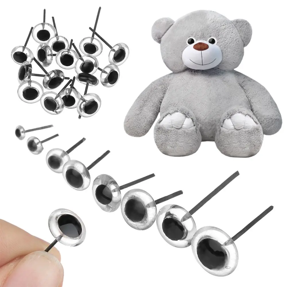 20Pcs/Bag   Plastic   Dolls Accessories Transparent Glass Eyes Animals Puppets making Bears Needle Felting