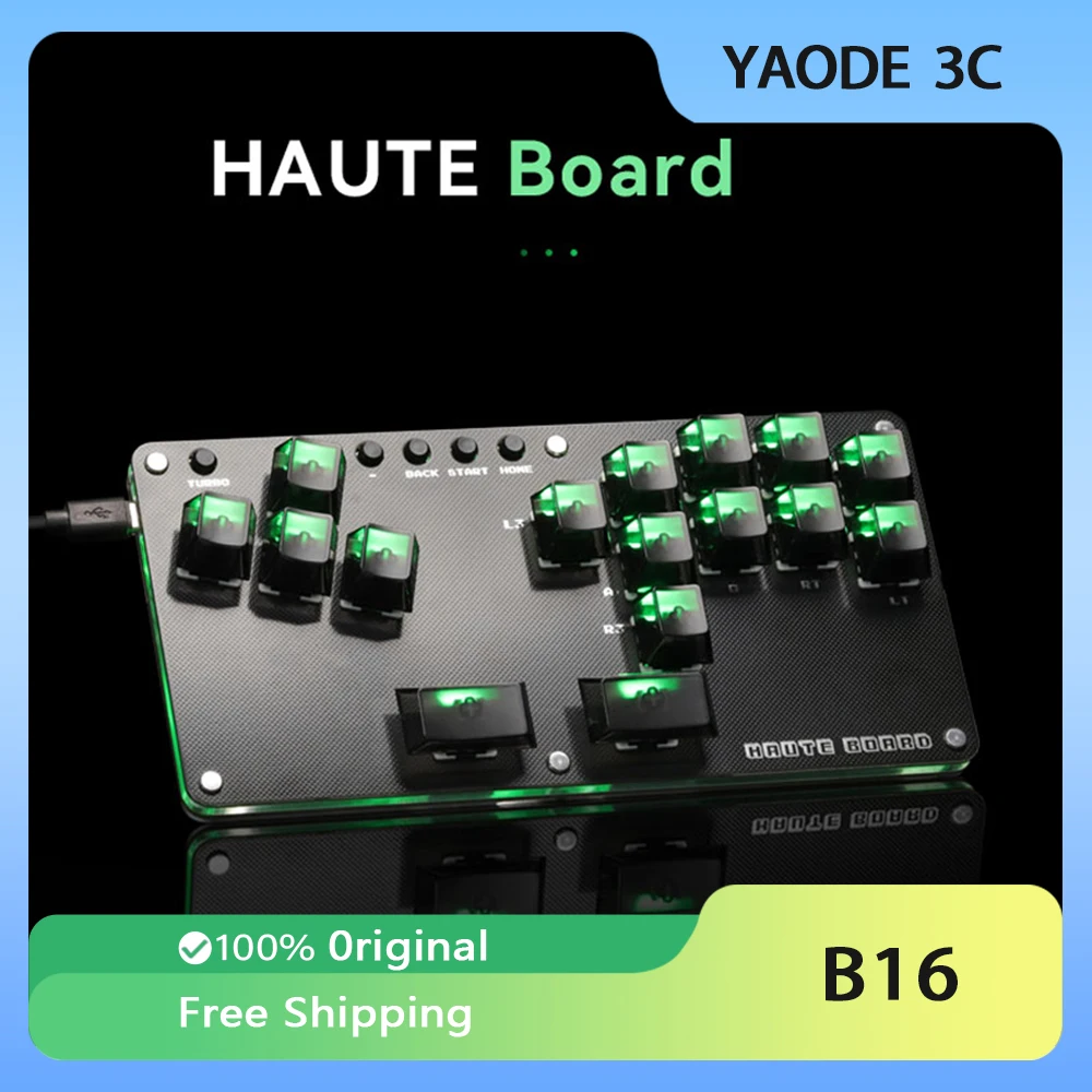 

Haute Board Series Gaming Keyboard Hitbox Leverless Controller Haute Board B16 Arcade Keybaord For Pc/ps3/ps4/ps5/xbox