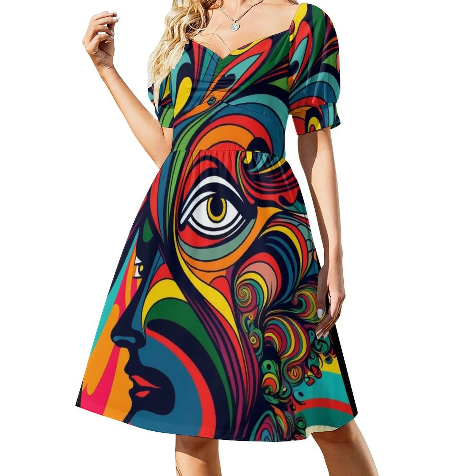 

Abstract Face Graphic Hero Dress women dresses dresses for special events summer clothes