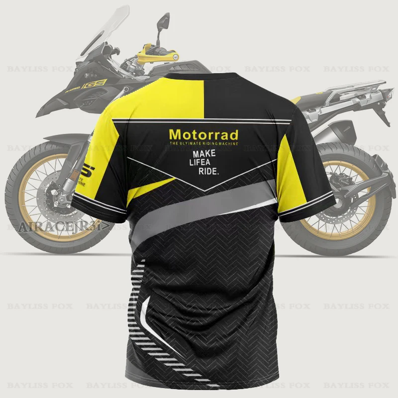 2025 Summer BMW R1250 G310 F750 F850 GS T-Shirt Motorcycle Waterbird Motorcycle Racing Adventure Racing Ride Quick Dry Y2K