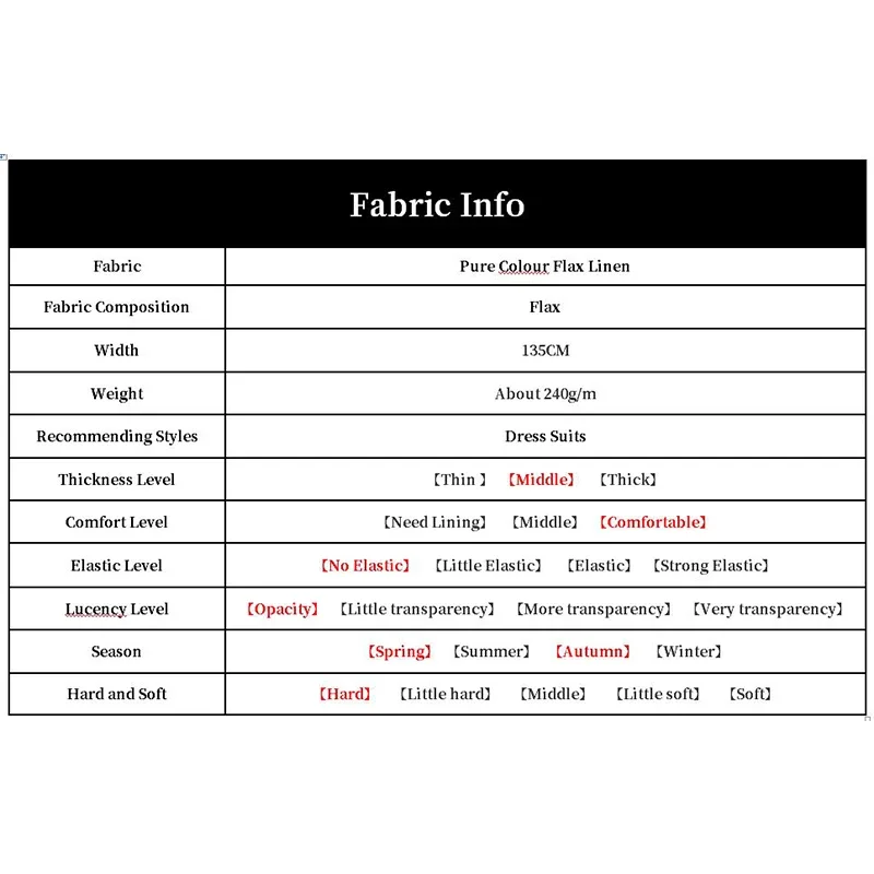 Redraspberry Pure Colour Flax Linen Fabric Garment Materials Spring Women Dress Coat Suits Pants DIY Sewing Cloth Fresshipping