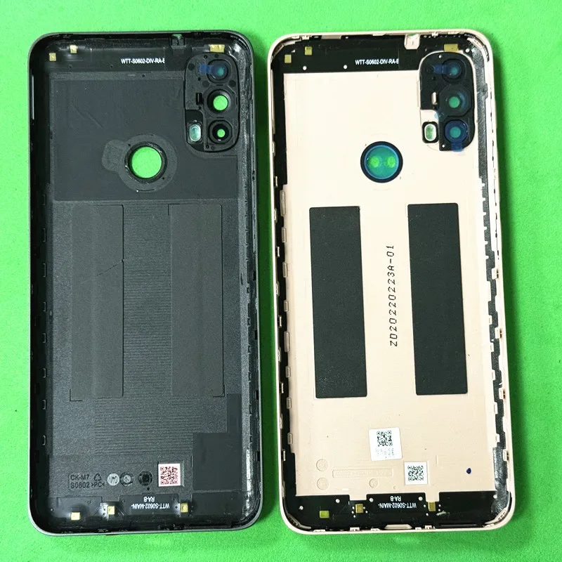 For Motorola Moto E30 E40 XT2159 Back Battery Cover Housing Rear cover / phone case + Back Camera Glass Lens