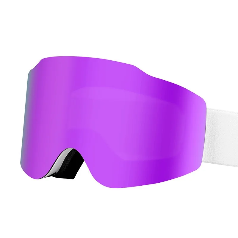 Custom Logo Outdoor Sports Ski Goggles with Anti-Fog and Magnetic Replaceable Lenses for Winter Sports & Helmetspromote sales