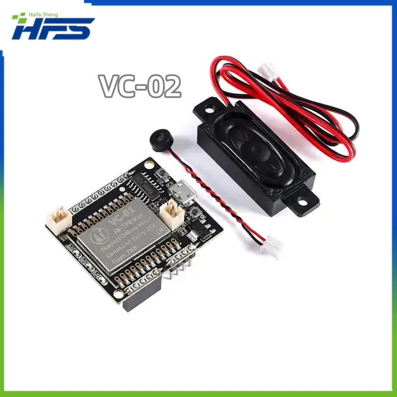 

VC-02 AI Intelligent Network-free Pure Offline Voice Development Board Recognition English Voice Control Module