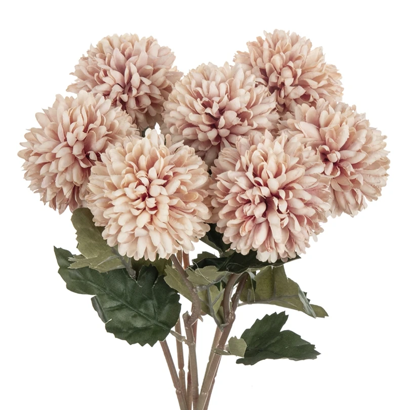 

Artificial Flowers Silk Ball Chrysanthemum Wedding Bridal Bouquet Home Table Windowsill Festival Decoration DIY Gift Photo Props