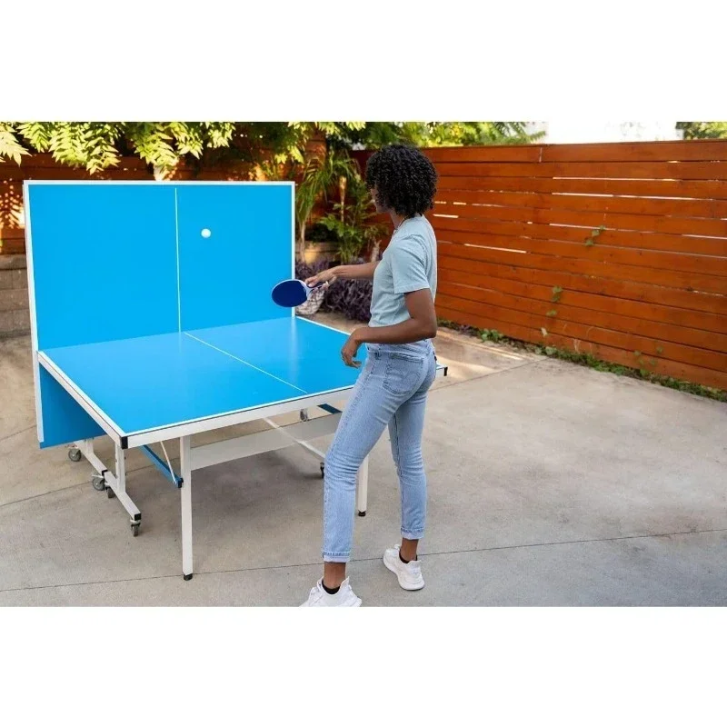 

Высококачественные профессиональные столы для настольного тенниса на открытом воздухе — всепогодная алюминиевая водонепроницаемая конструкция для улицы или в помещении с сеткой и стойкой