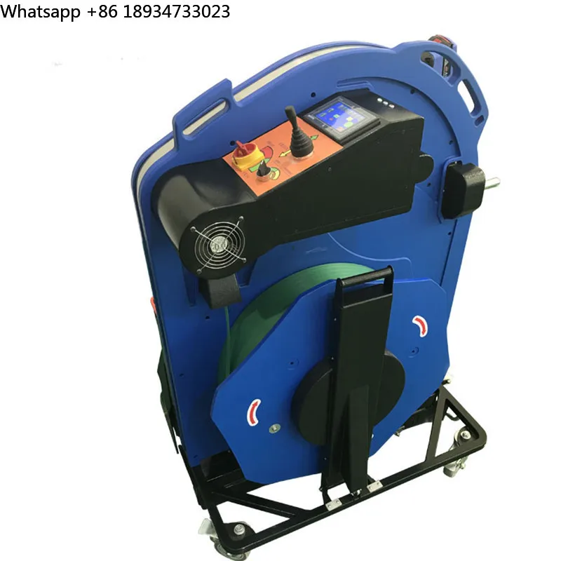Semi-Automatic Electric Pallet Threading Machine for PP Strap Belt for Food Chemical Beverage Commodity Packaging Paper Material