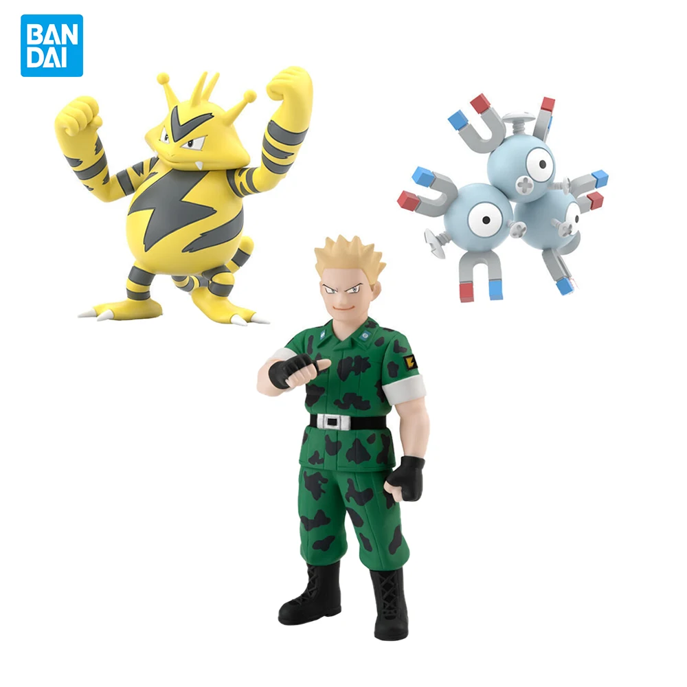 Original Bandai Pokemon Scale World Matisse Rarecoil Eleboo Collectible Model Action Anime Figures Gifts for Children