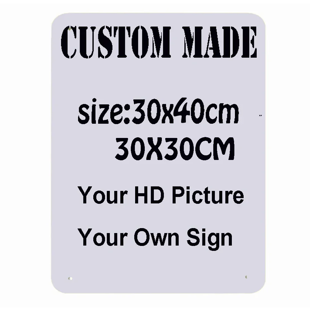 Benutzerdefinierte Metall-Blechschilder, Retro-Plakette, Wandaufkleber, Kunstposter, Blech-Malplatte für Zuhause, Küche, Café-Dekoration, 30 x 30 cm, 30 x 40 cm