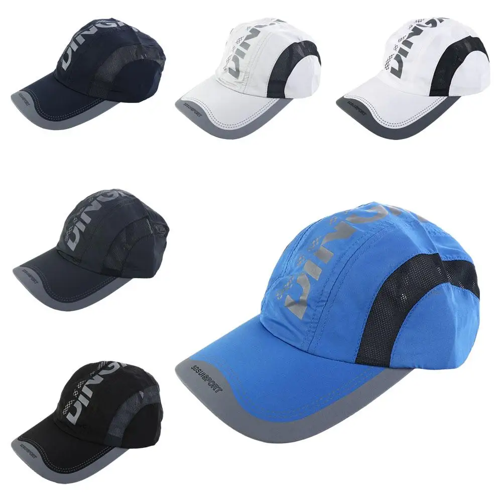 

Hiking Breathable Quick Dry Cap Adjustable Waterproof Sports Hat Sun Protection Snapback Truck Hat Running