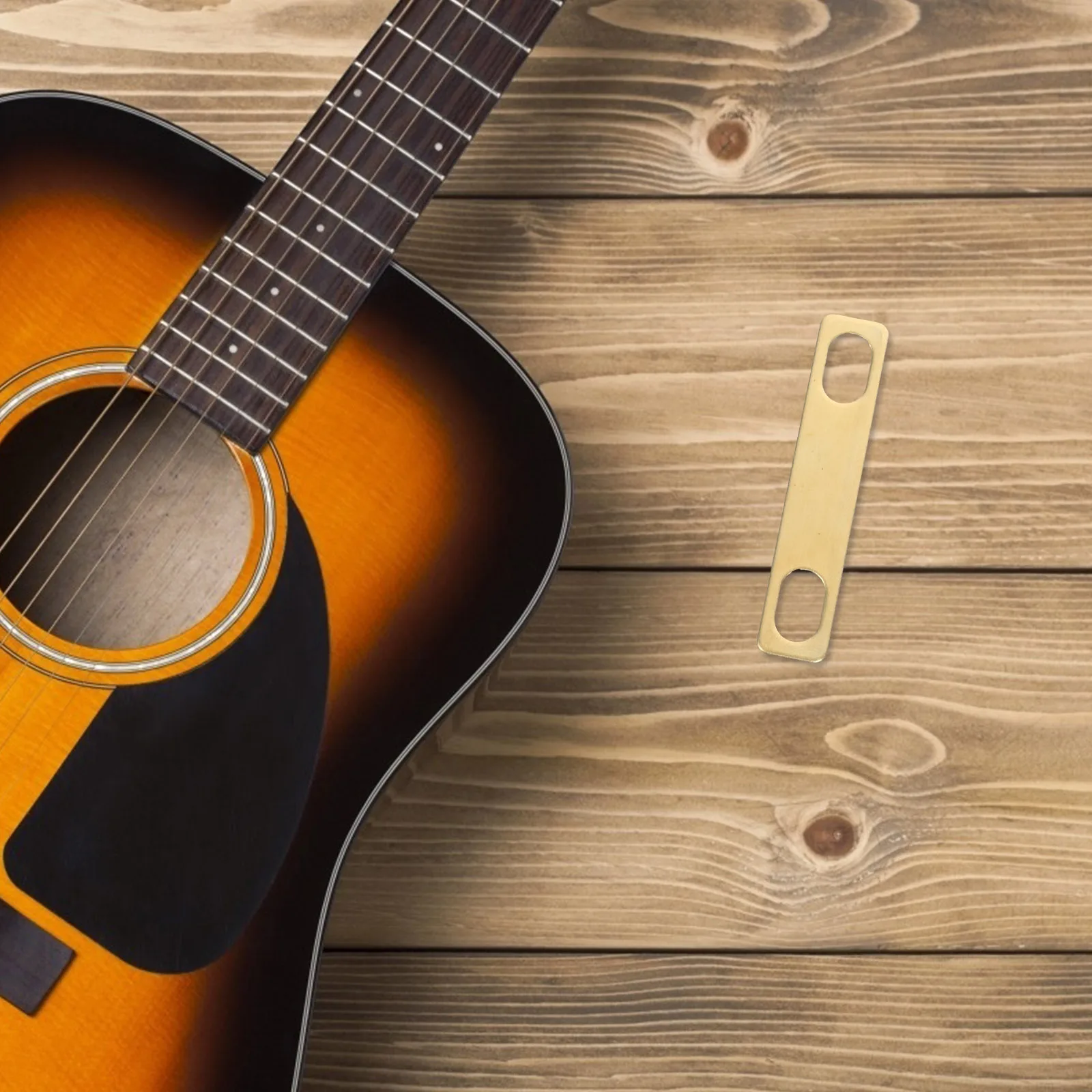 

10Pcs Electric Guitar Reinforcement Plate Copper Metal Neck Shim for St Bass Stability Upgrade Guitar Parts Accessories