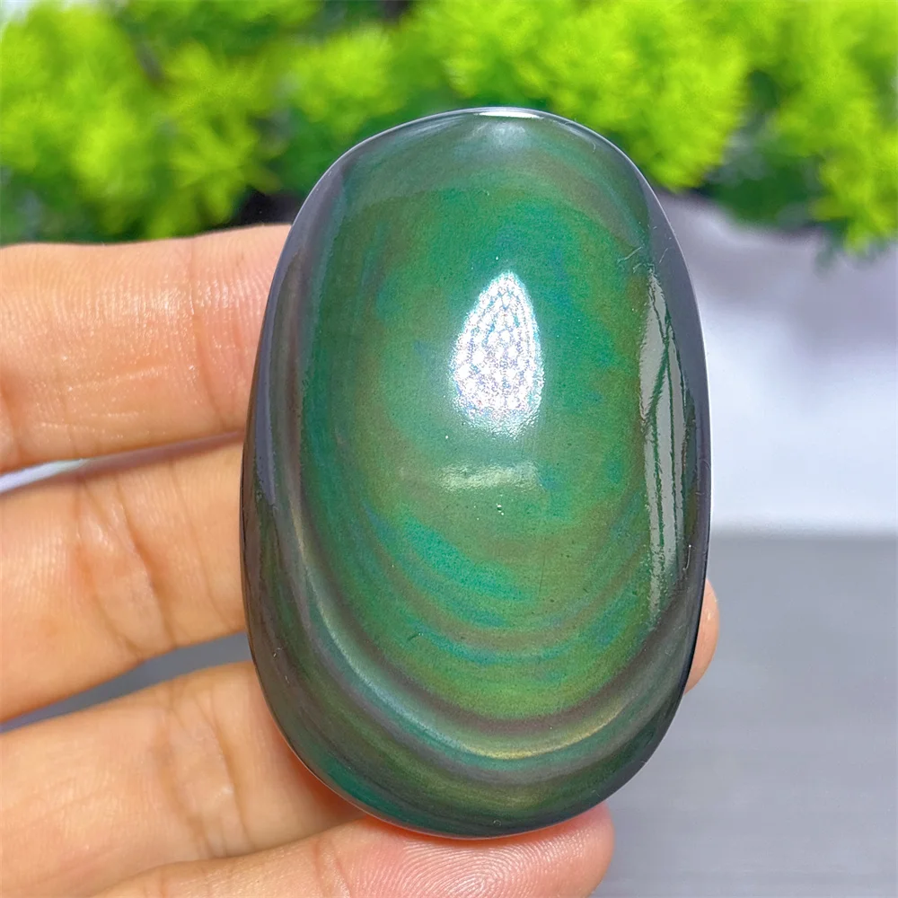 Rainbow Obsidian Palm Natural Crystal Room Decor Lucky Quartz Stone Garden Reiki Gifts Healing Energy Love Home Decoritem
