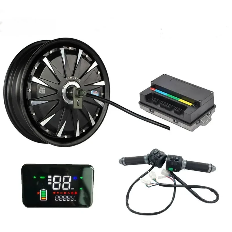 

2000W 72V Electric Hub Motor 12x3.5 Inch Wheel Kit for E-Scooter - High-Speed Brushless Motor Controller Kit