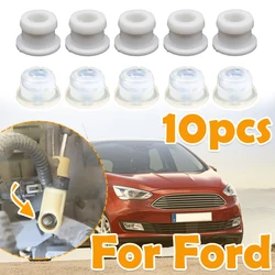 10X Auto Gear Shift Cable Lever Linkage Bushing For Ford Focus Fusion Kunga Ranger Shifter Sleeve Grommet Repair Kit Rubber Clip