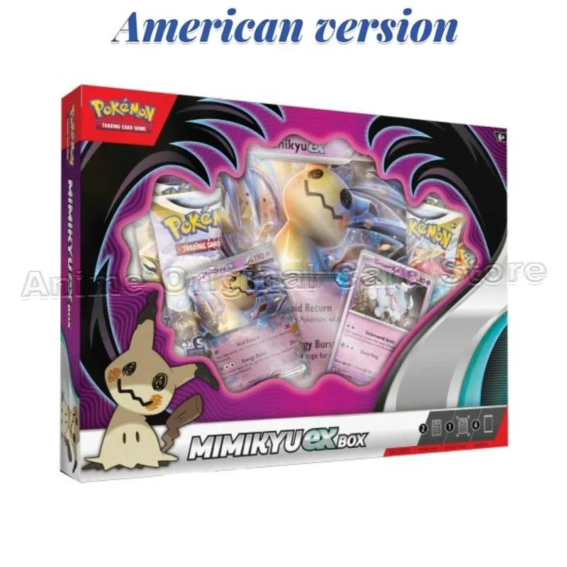 American Version Pokémon Original Box PTCG Mimikyu Ex Ss9 12 Card Collection Gift Box