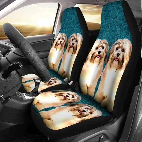 Cute Havanese Dog Print Car Seat Covers 1PCS