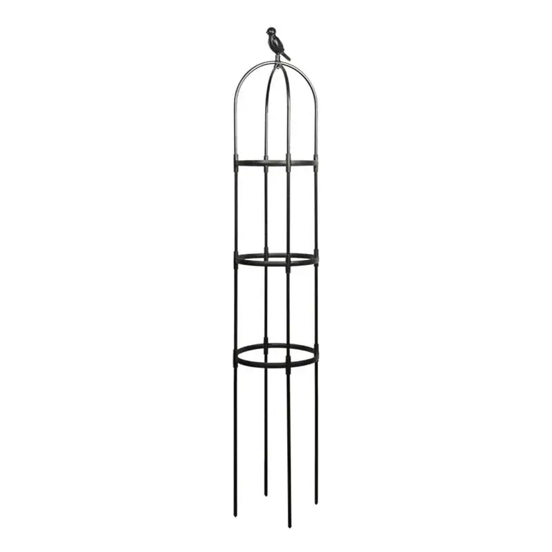 

Plant Climbing Frame DIY Assembly Garden Trellis Obelisk Plant Steel Frame For Climbing Plant Outdoor Wrought Iron Flower Stand