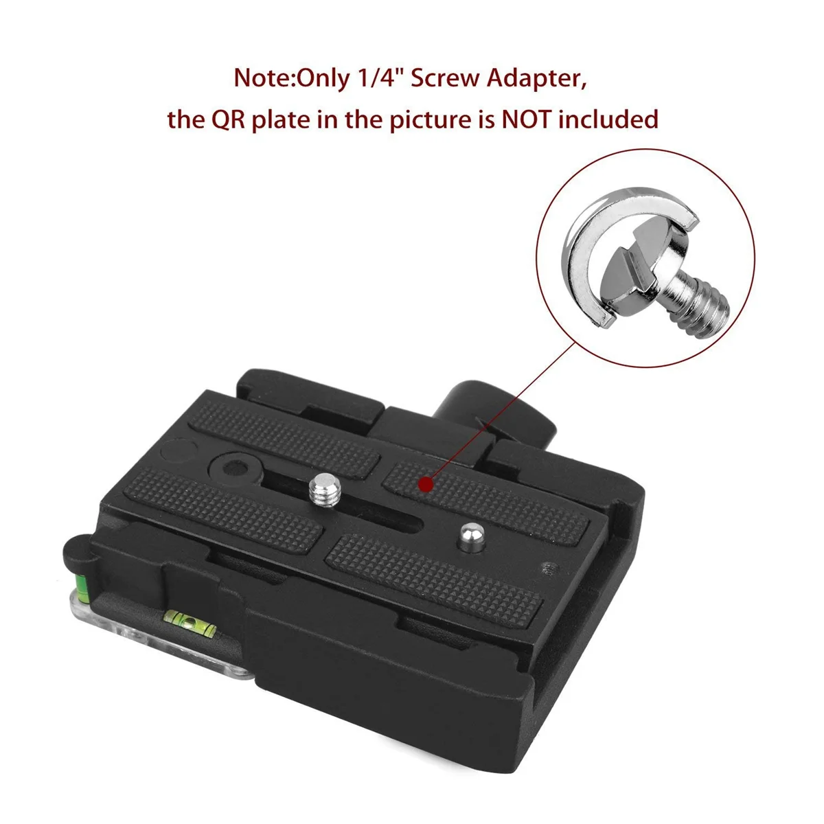 Quick Release QR Montagem Parafuso, D-Ring, D Shaft, Montagem Adaptadora para Tripé de Câmera DSLR, Monopod QR Plate, 1 ", 4", 5 Pack