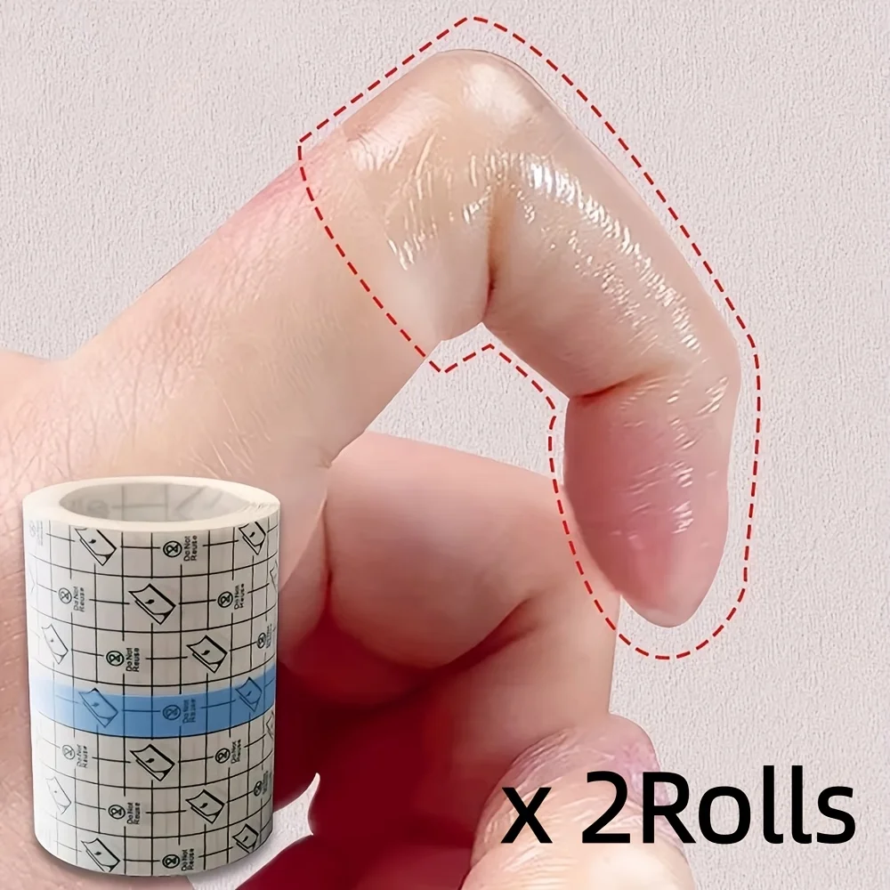 2Rolls/Pack PU ultra-thin anti friction tape, sports anti friction heel patch, thigh patch