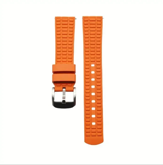 عالية الجودة 20 مللي متر 22 مللي متر الإفراج السريع FKM المطاط حزام الساعات ل باتيك فيليب حزام رولكس الغواصة سايكو حزام (استيك) ساعة مع برشام