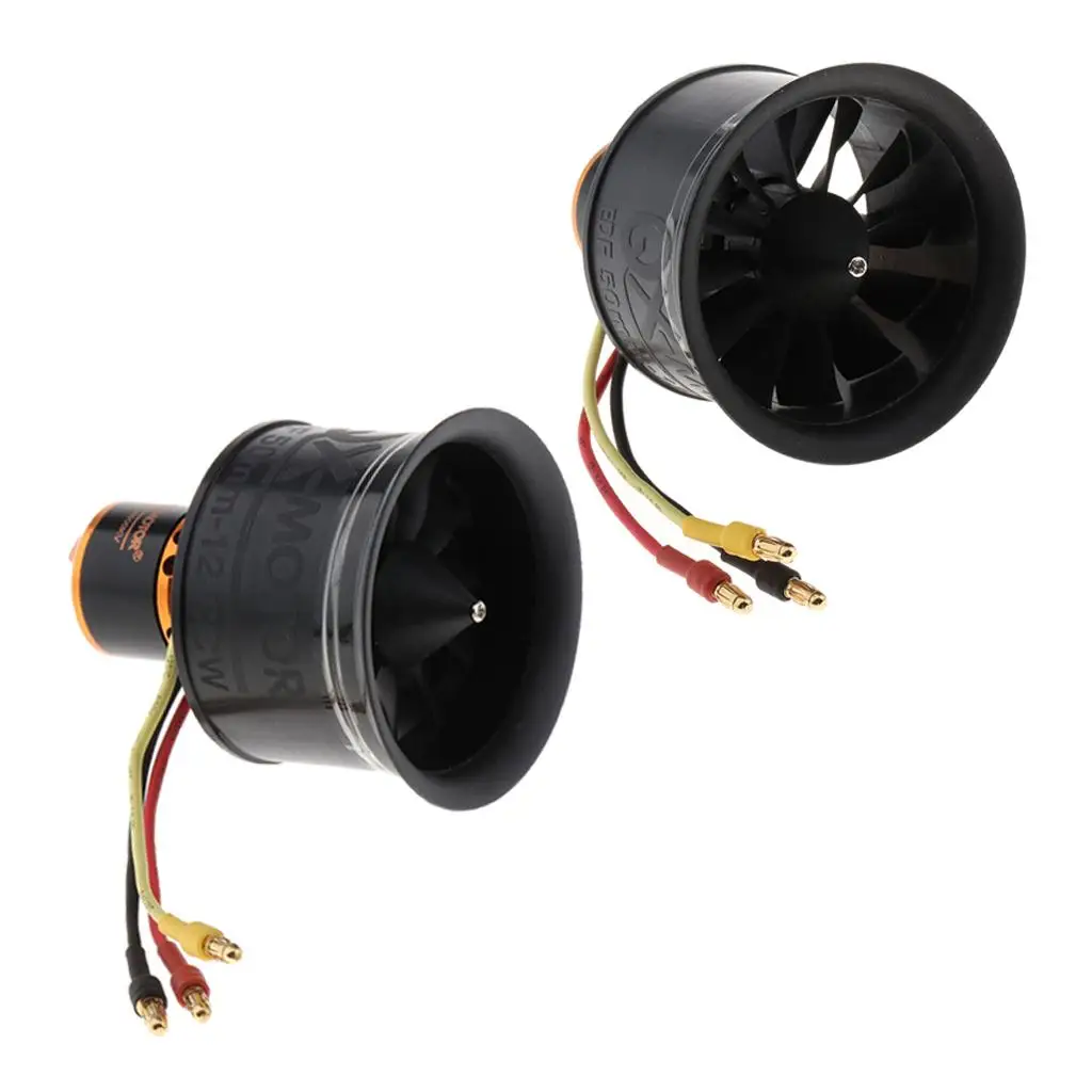RC Jet Duct Fan 50mm QF2611 4600KV 12 Blade Brushless Motor for Stinger 64 F22 A1