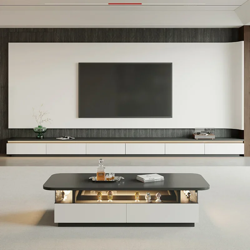 

Hardcover Storage Nordic Coffee Table Luxury Modern Design White Black Coffee Table Minimalist Italian Mesita Auxiliar Furniture