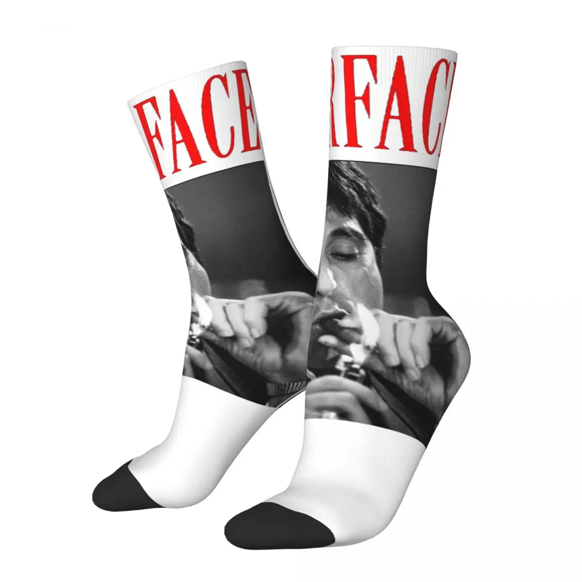 Movie Scarface Tony Montana Graphics Men and Women printing Socks,Windproof Applicable throughout the year Dressing Gift