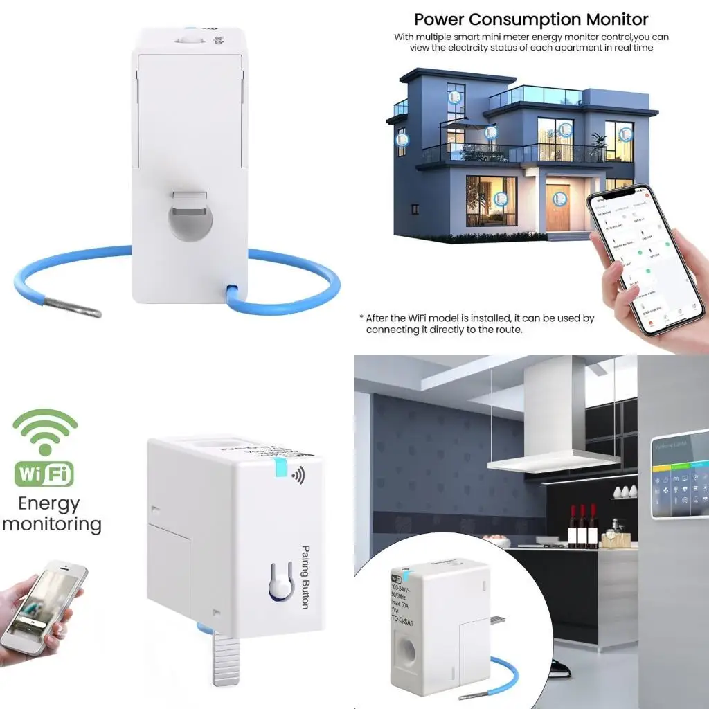  Multipurpose Electricity Usage Monitors Portable for Appliances Energy Saving Analysis Tool with Appliance Controlled