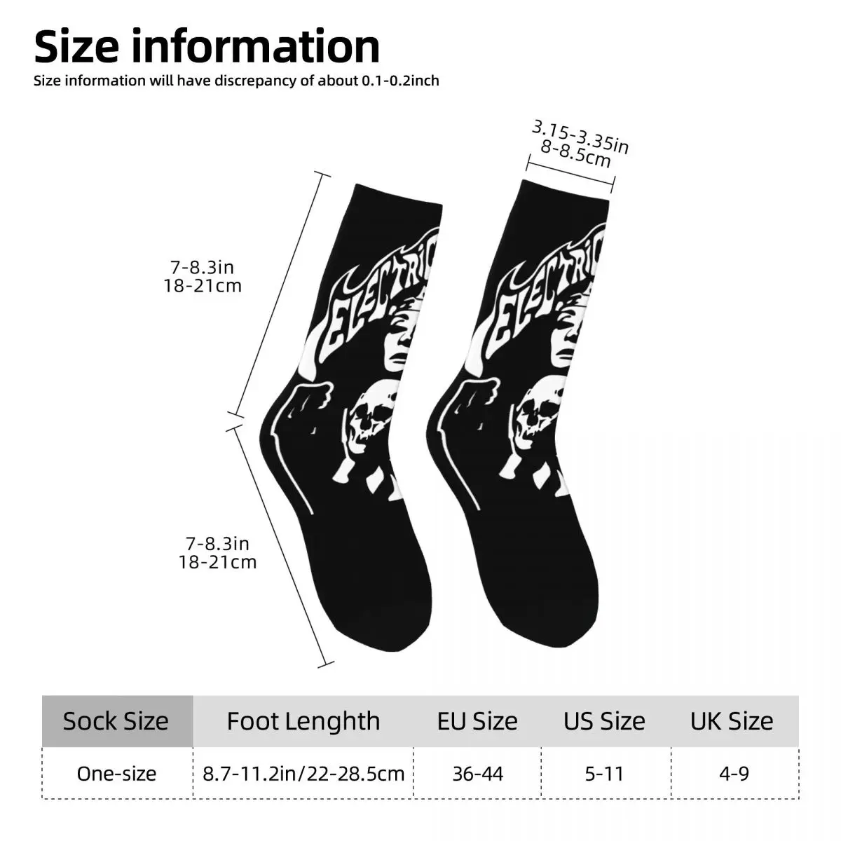 Casual Men Women Socks Electric Wizard Merch Soft Sweat Absorbing Dress Socks