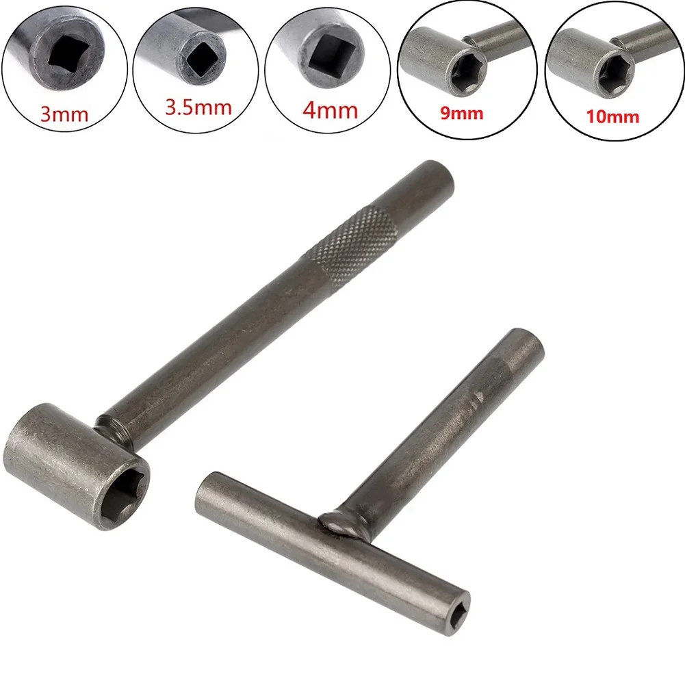 

2 PCS T Type Wrench Motorcycle Engine Valve Screw Clearance Adjusting Spanner 3/3.5/4/9/10mm Square Hex Wrench Tool For Scooter