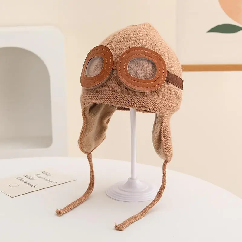الشتاء الاطفال سدادات حماية الأذن قبعة الباردة برهان الدافئة الطفل غطاء للأذنين قبعة الصوف بطانة قبعات منسوجة موضة الأطفال الصوفية بيني 2-6Y
