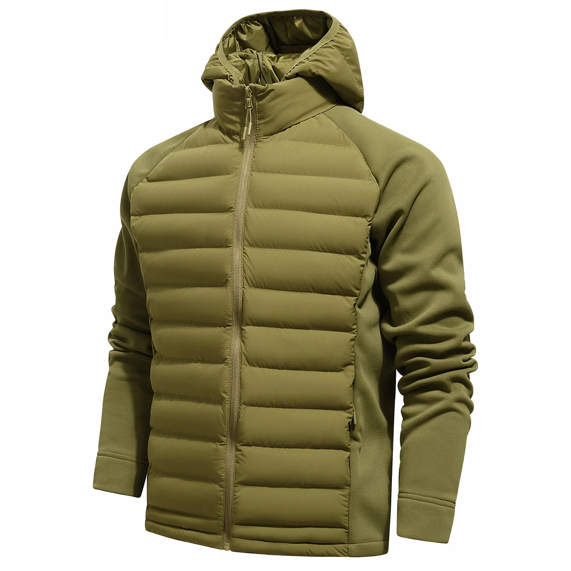 New Fashion Men Hooded Lightweight Parkas Multi Grid Casual Down Jackets Male Slim Fit Warm Coats Trendy Winter Parkas Size 4XL