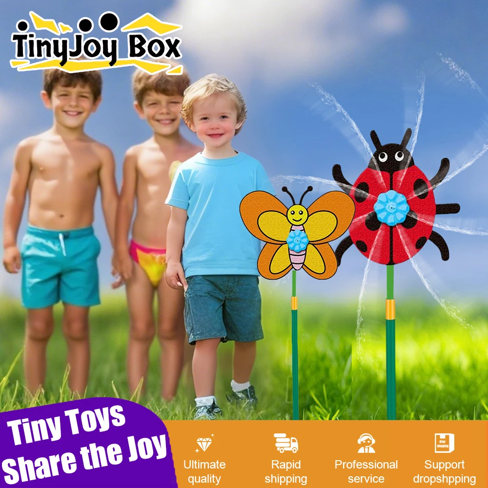 

Sunflower Plastic Hose Sprinkler Butterfly Sprinkler Head Garden Watering Outdoor Lawn Ground Shower Head Outdoor Toys for Kids