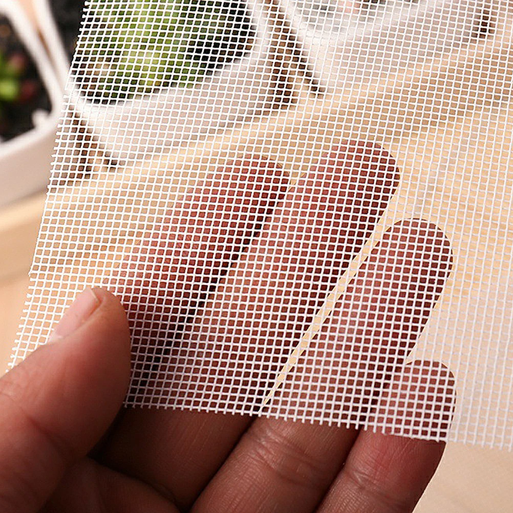 

60pcs Flower Pot Mesh Pad Drainage Grid Mat Leak-Proof Reusable Plastic Net For Planters Balcony Garden 1X10X10Cm