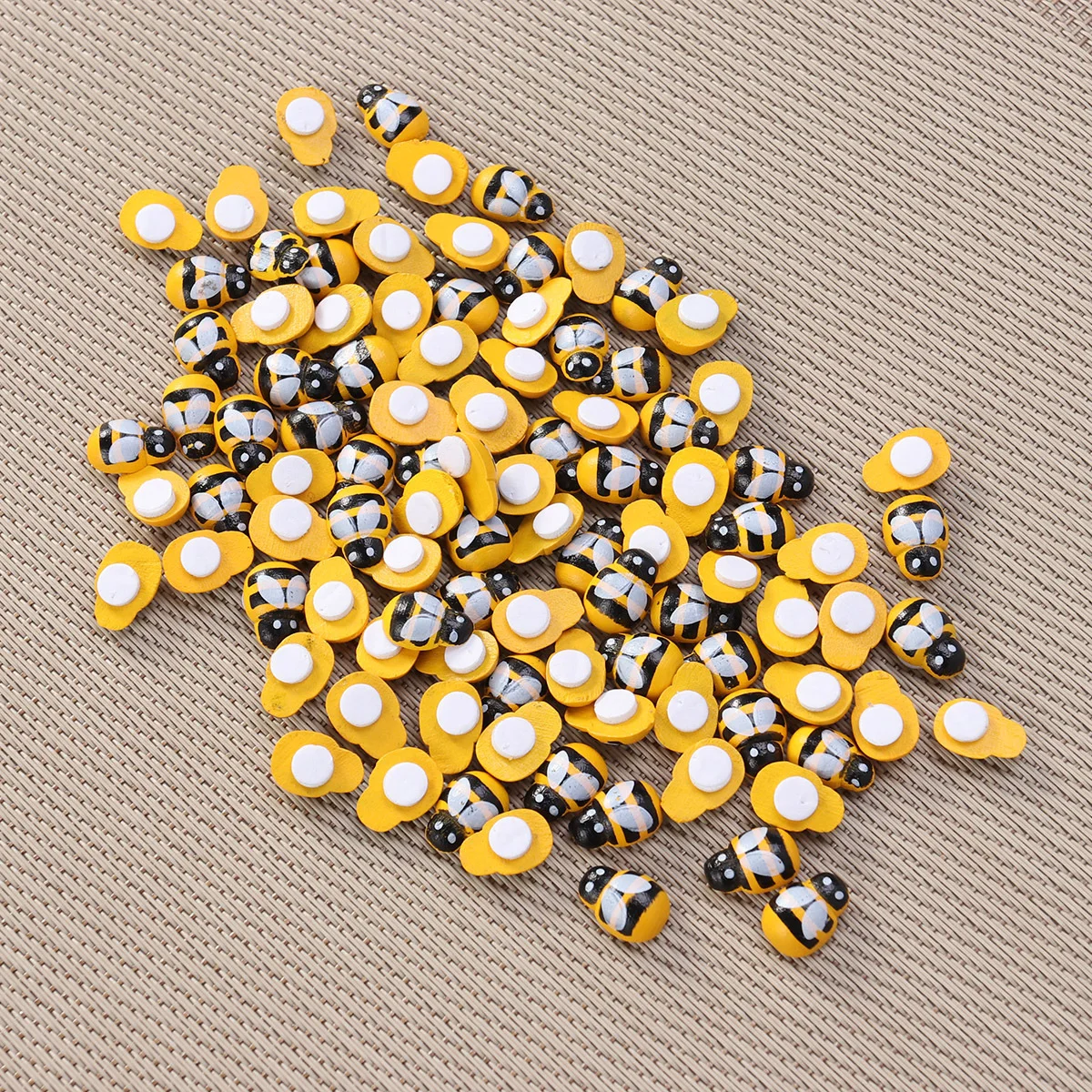 300 Uds. Botones de madera amarillo Natural resistente al agua superficie lisa duradera para coser álbumes de recortes tejer ropa Artesanía hecha a mano