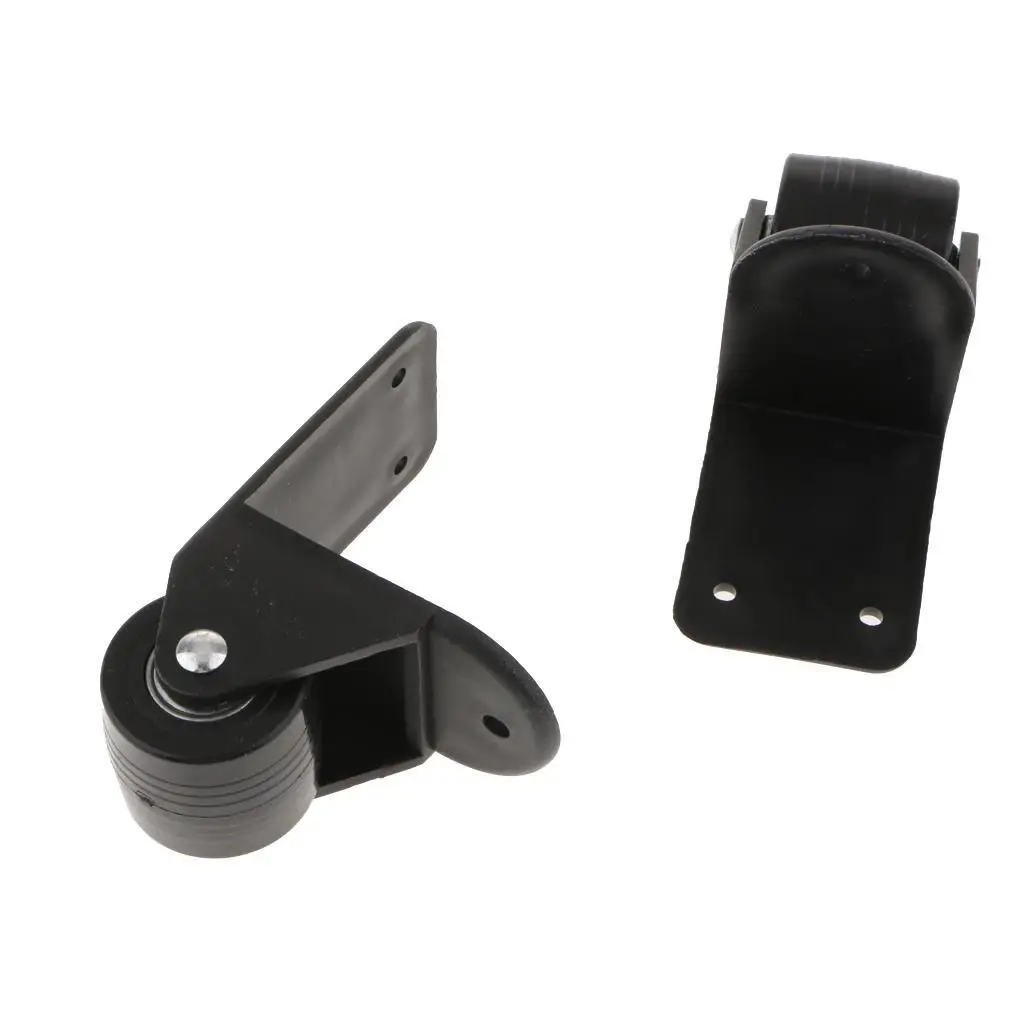 2 Pieces DIY Luggage Mute Wheels Suitcase Trolley Right Angle Casters H-002A