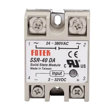 SSR-10DA SSR-25DA SSR-40DA SSR-75DA SSR-60DA SSR-80DA SSR-100DA10A 25A 40A Solid State citations Tech 3-32V Entrée DC 24-380V AC Ou