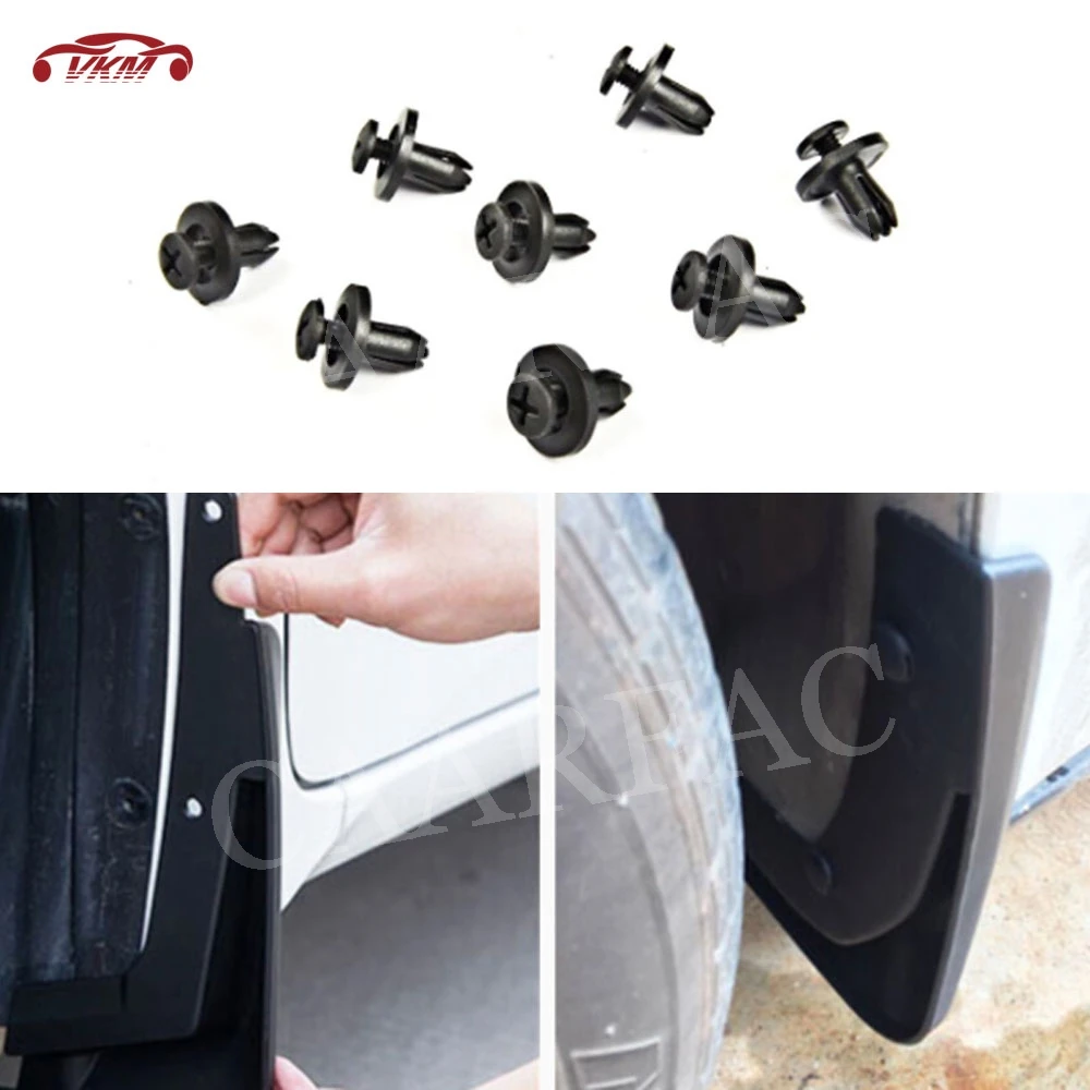 20PCS Car Bumper Diversion Plate Fender Plastic Screw Rivet Clip For Honda Civic Accord Jazz For CRV XRV Auto Chassis Parts