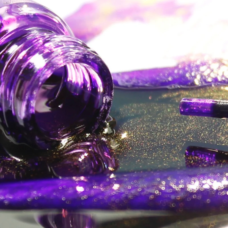 Goldene Pulverfarbene Füllfederhaltertinte 15ml Sternenhimmel-Glitzerpulver zum Färben, Malen, Kalligraphie-Übungen, Farbige Tinte – Detail 10