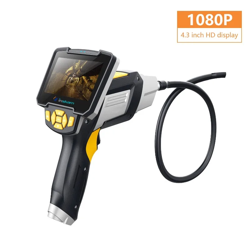 New product 2 million inskam112 1080P industrial screen endoscope high definition car repair snake tube endoscope
