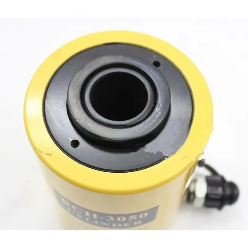 RCH-3050 30T Hollow Hydraulic Jack 50Mm Stroke Separable Hydraulic Cylinder With Automatic Retraction