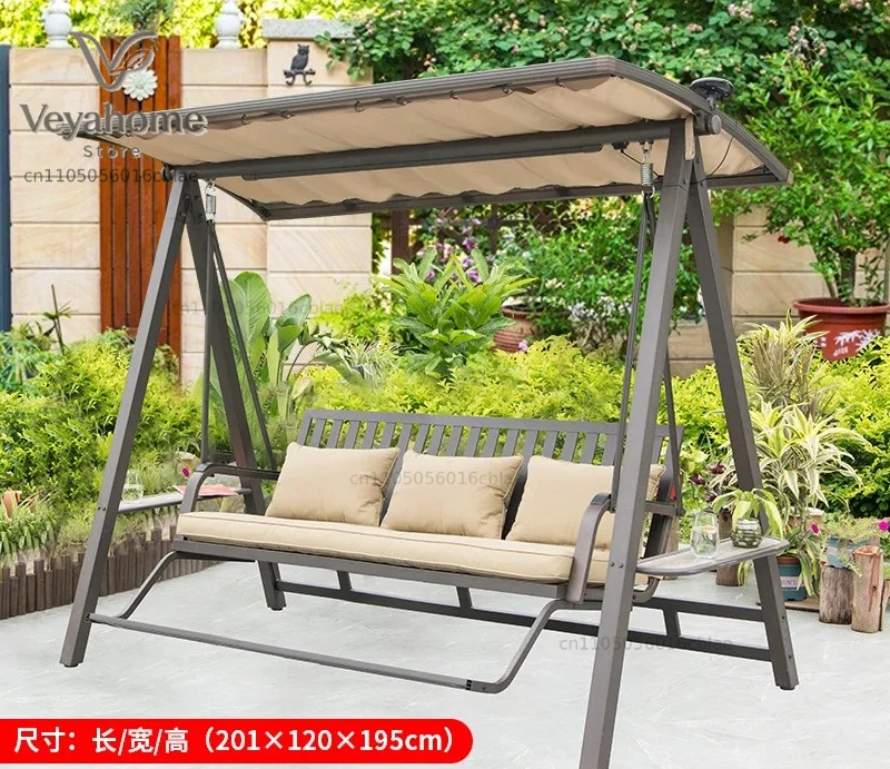 Swing Outdoor Courtyard Aluminum Alloy Leisure Garden Balcony Outdoor Hanging Basket Balcony Home Rocking Chair