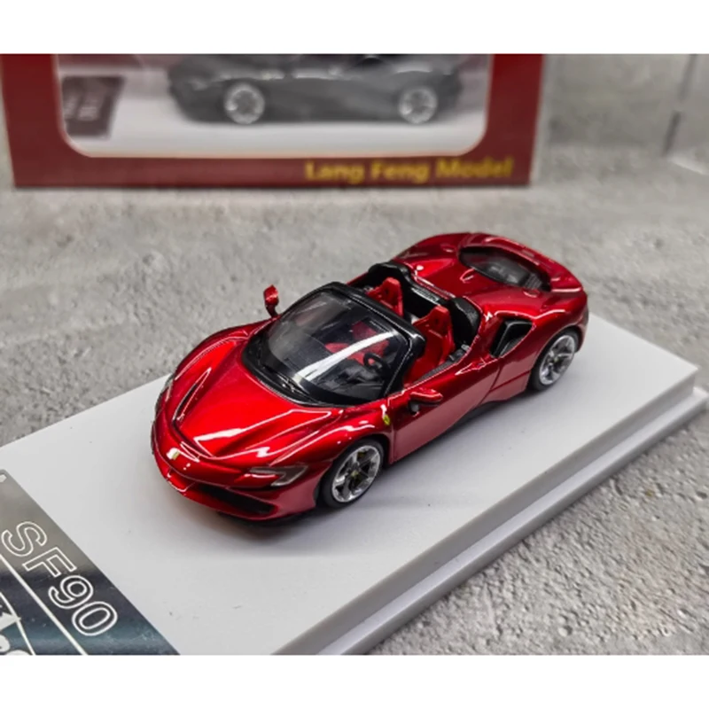 Solo 1:64 Scale SF90 Hardtop Edition/Cabriolet Edition Alloy Sports Car Model Static Collection Decorated Holiday Gifts Toys