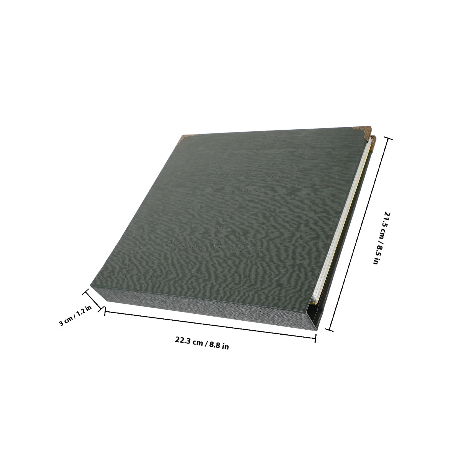 1pc Ticket Collection Book Dark Organizer Storage For Photo Bill Movie Ticket Holder Durable Document Filing